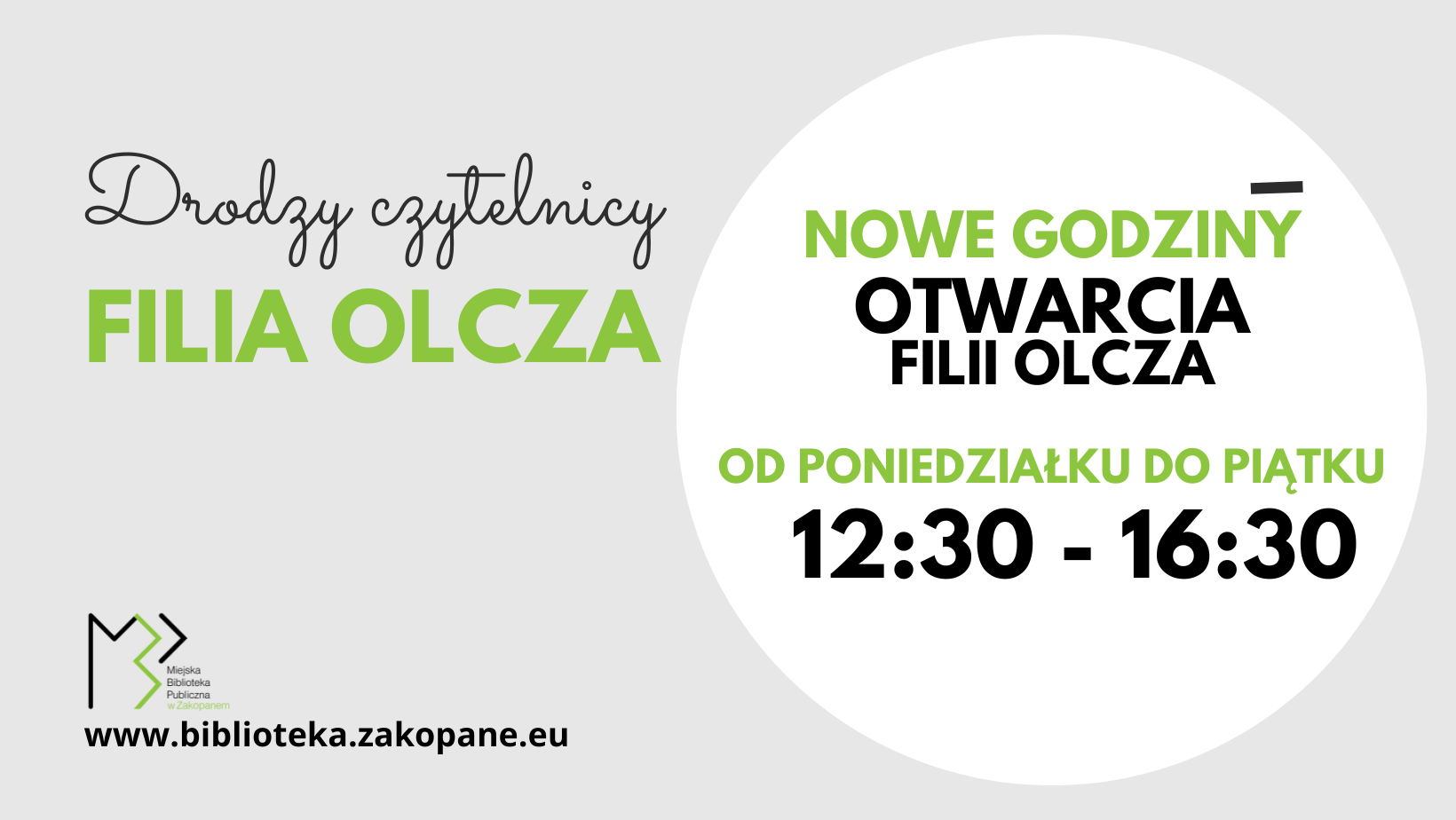 Olcza  NOWE GODZINY OTWARCIA  2024 1