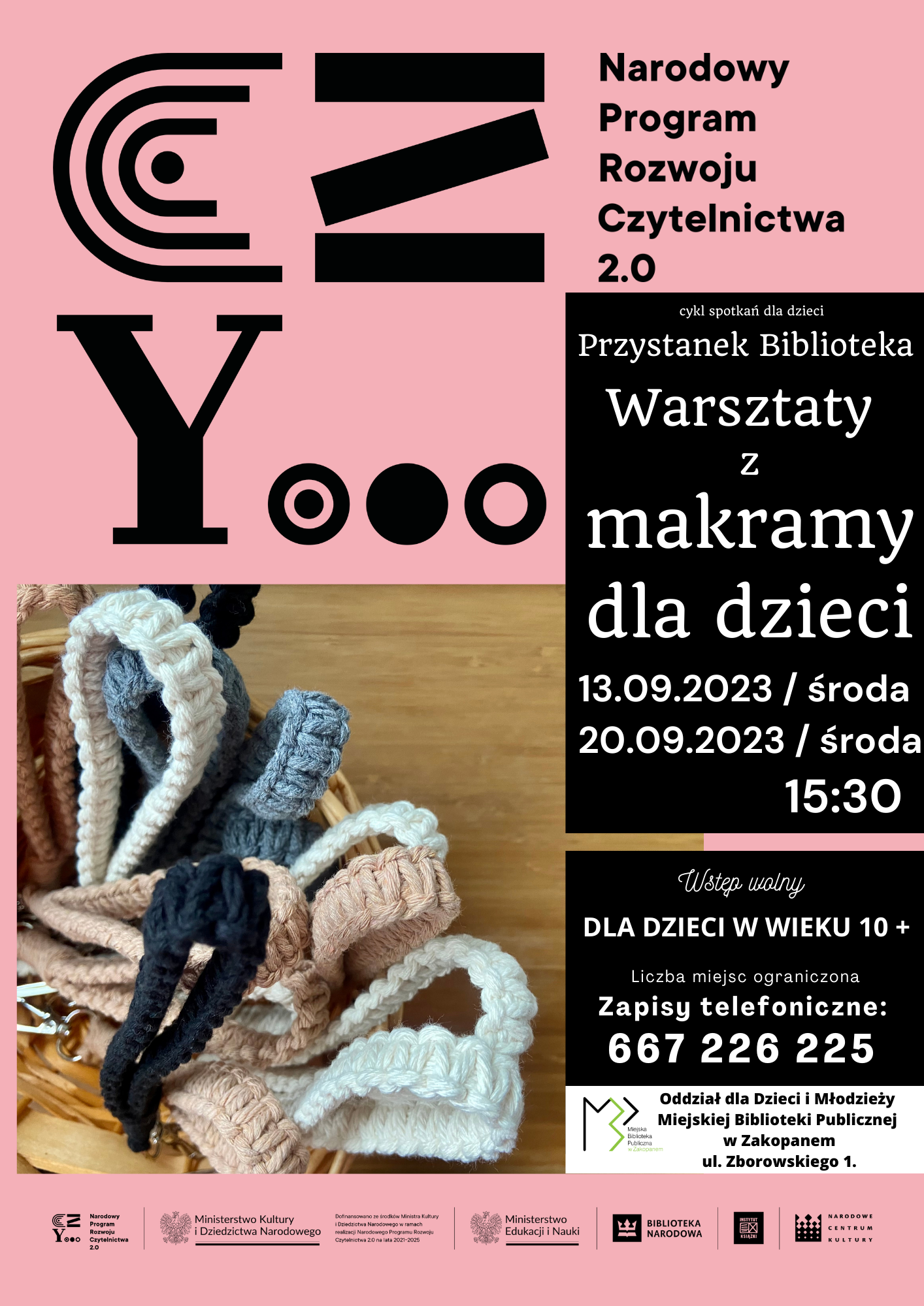Przystanek biblioteka MAKRAMA