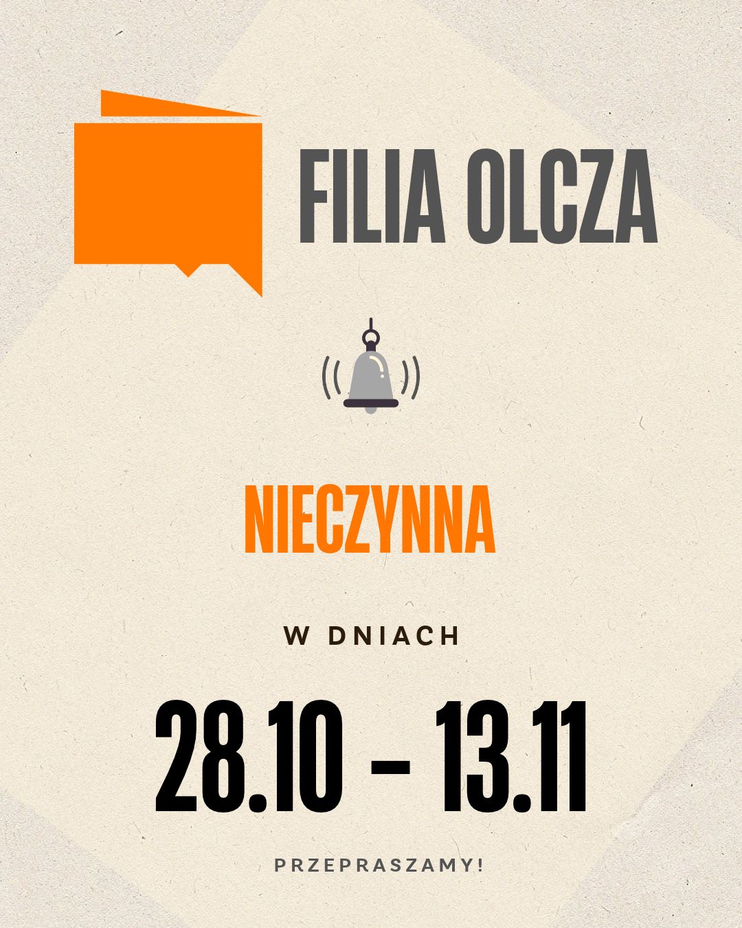 Komunikat: Filia Olcza