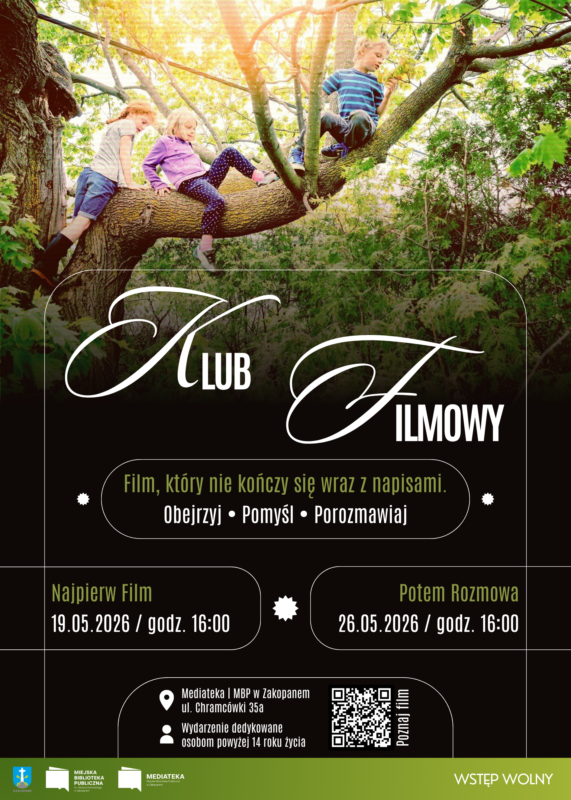 Plakat klub filmowy